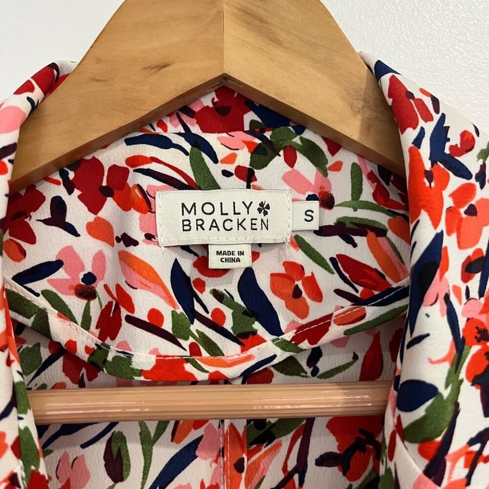 Molly Bracken Floral Double Breasted Blazer Size Small - Picture 3 of 7